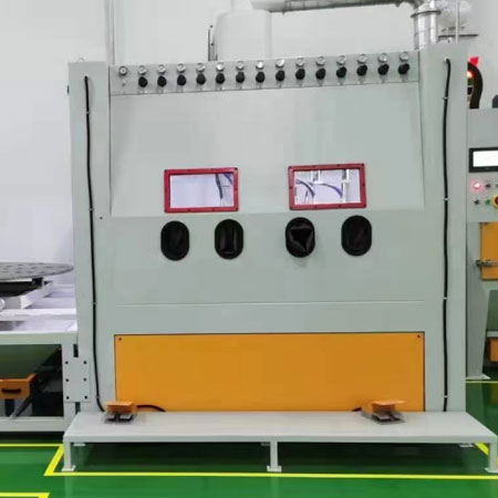 东城高效生产，从箱体手动喷砂机开始，提升零部件质量